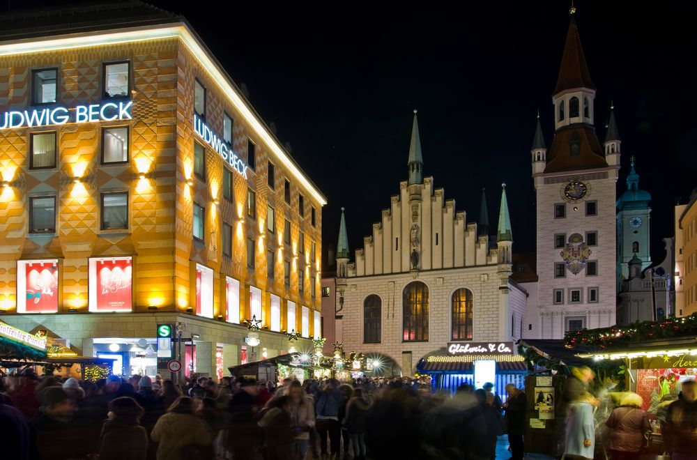 Weihnachtsmarkt, München, Marienplatz Foto &amp; Bild | world, münchen
