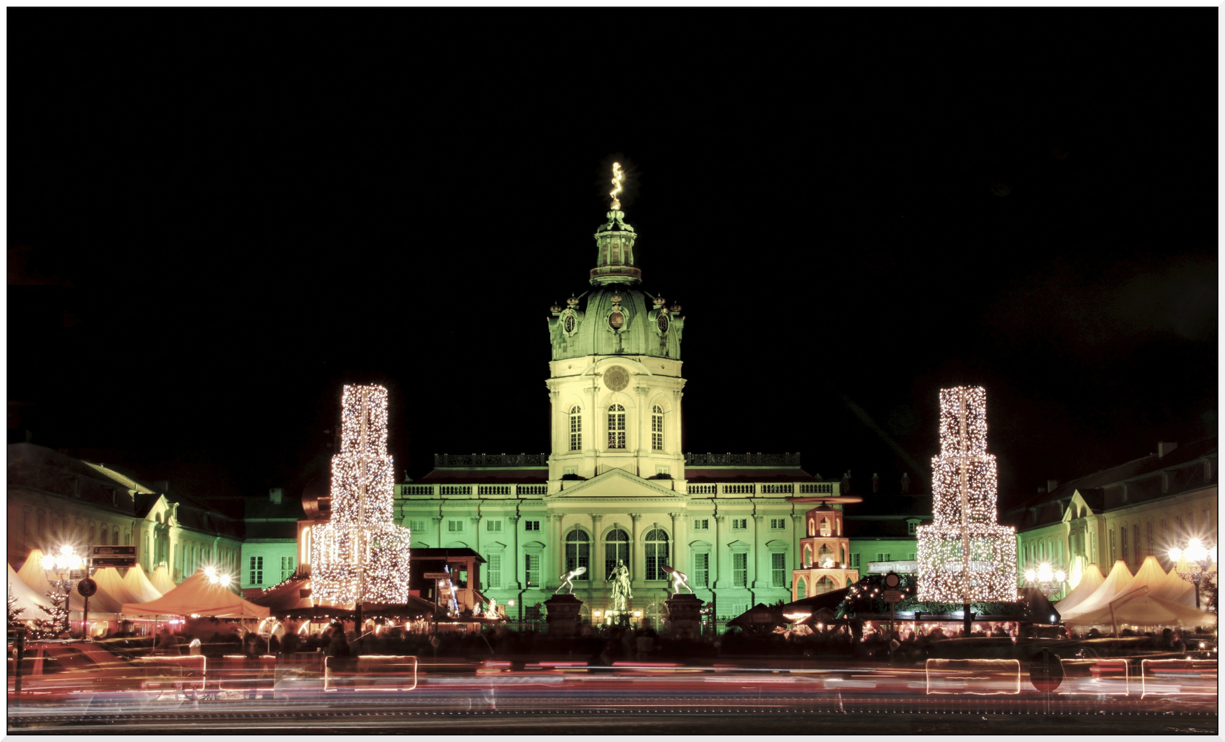 Weihnachtsmarkt Schloss Charlottenburg Foto Bild
