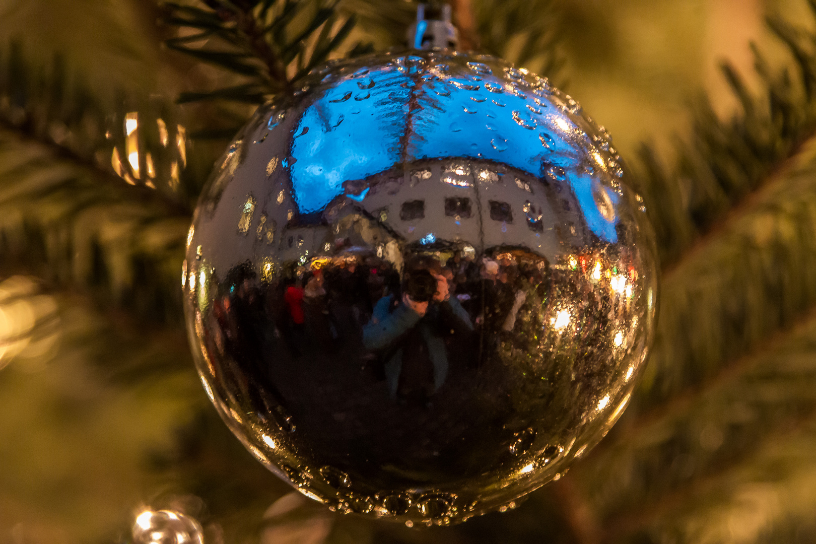 Weihnachtsmarkt-Selfie