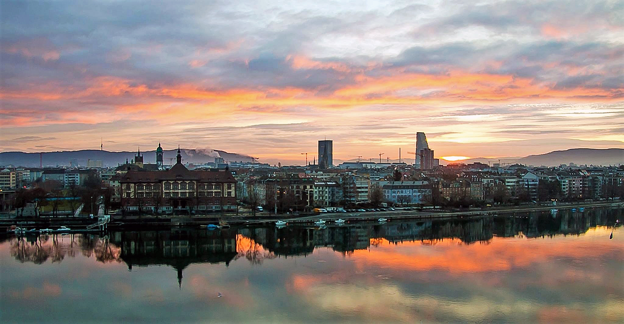 Weihnachtsmorgen am Rhein