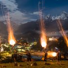 Weihnachtsschützen über Berchtesgaden