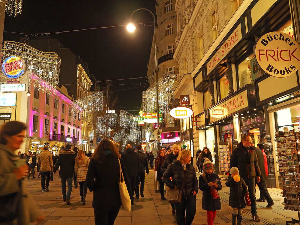 Weihnachtsshopen in Wien in der Inneren Stadt
