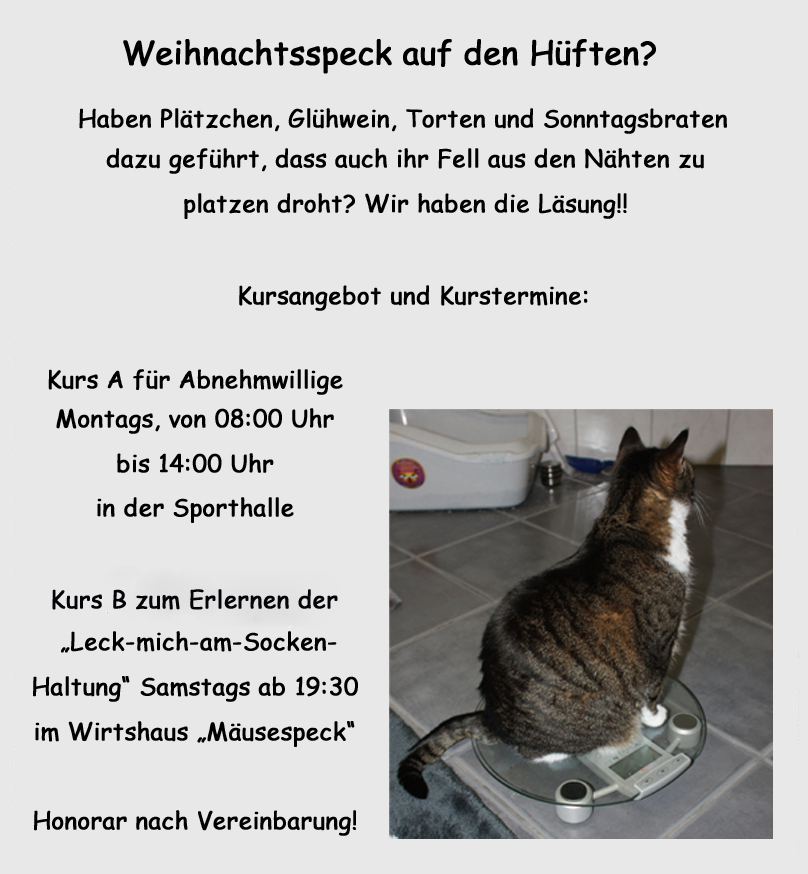 Weihnachtsspeck für Astrid