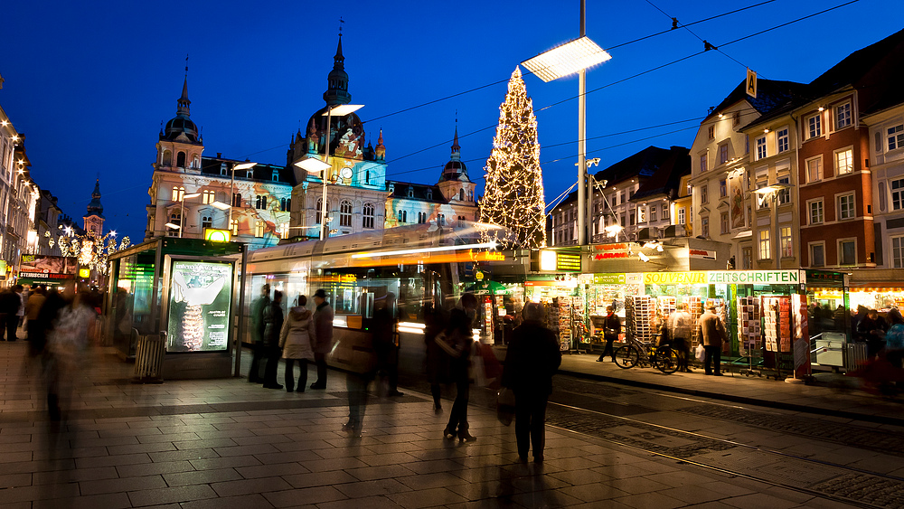 Weihnachtsstimmung am Grazer Hauptplatz