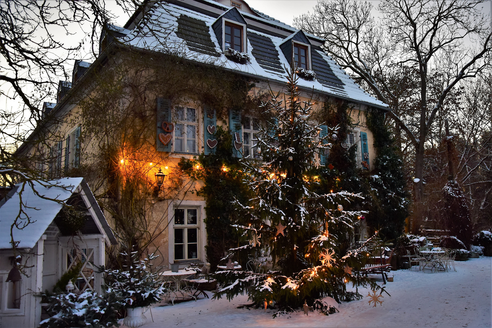 Weihnachtsstimmung auf dem Gutshof