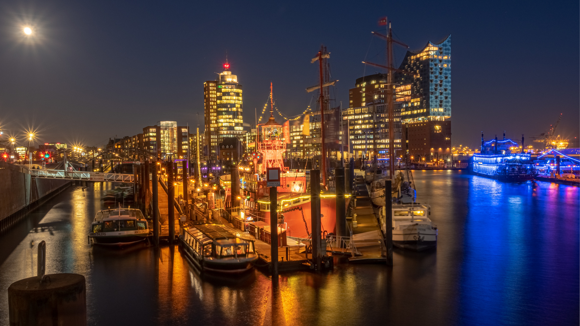 Weihnachtsstimmung im Hamburger Hafen