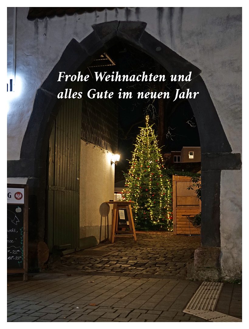 Weihnachtswünsche und 2022