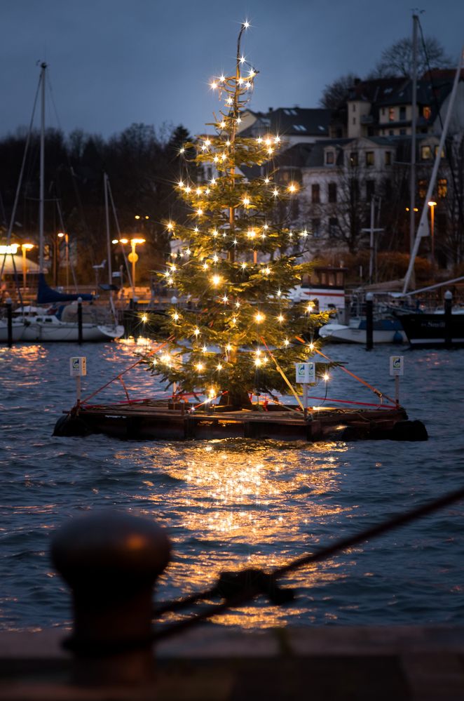 Weihnachtszeit in Flensburg (Hochformat)