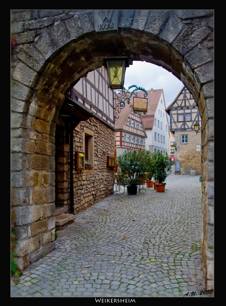 Weikersheim  - Tor der Stadtmauer