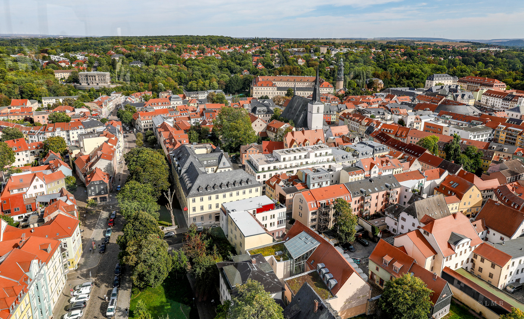 Weimar aus der Vogelperspektive