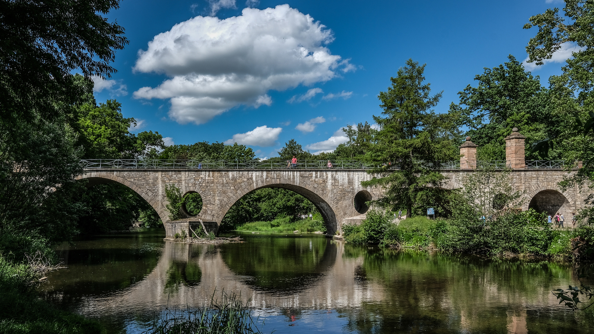 Weimar Ilm Sternbrücke