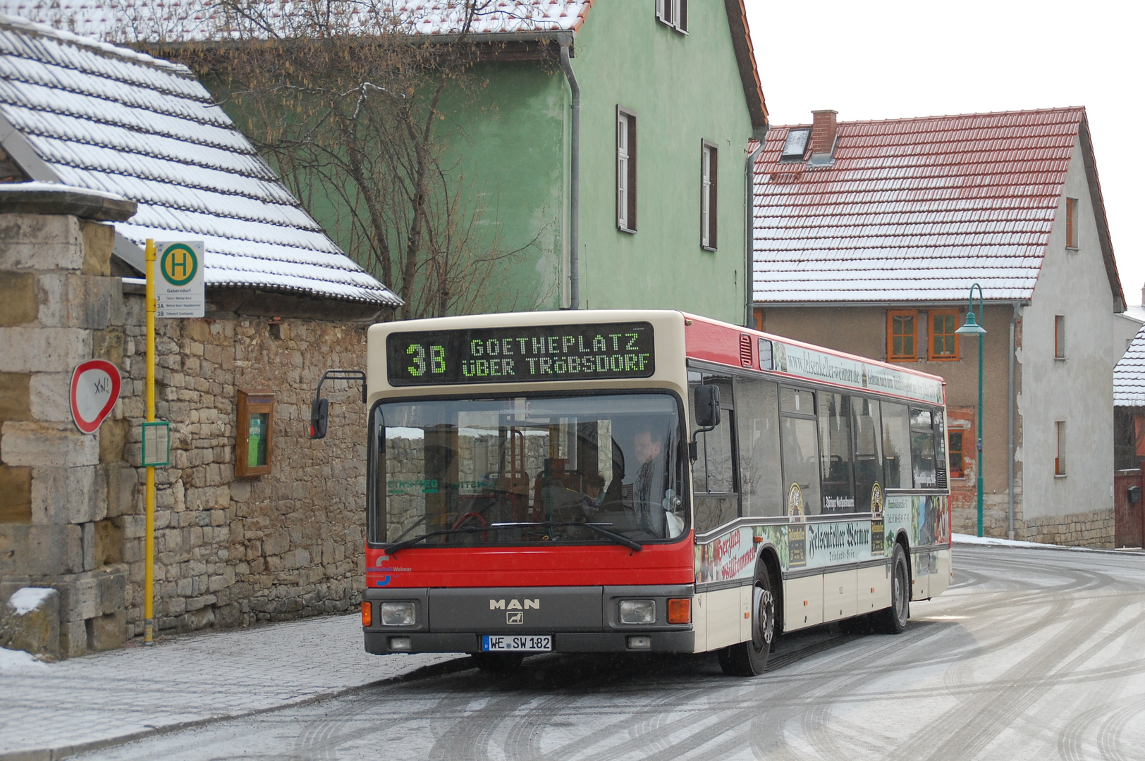Weimar MAN NL 202 auf Linie 3B Foto & Bild bus & nahverkehr, bus