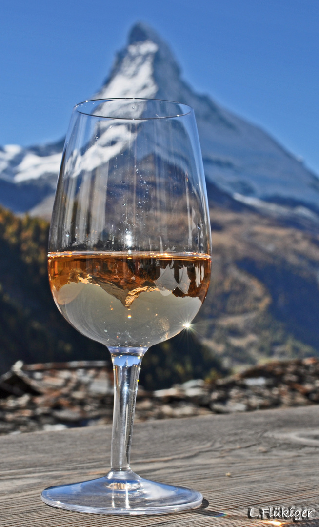 Wein beim Matterhorn