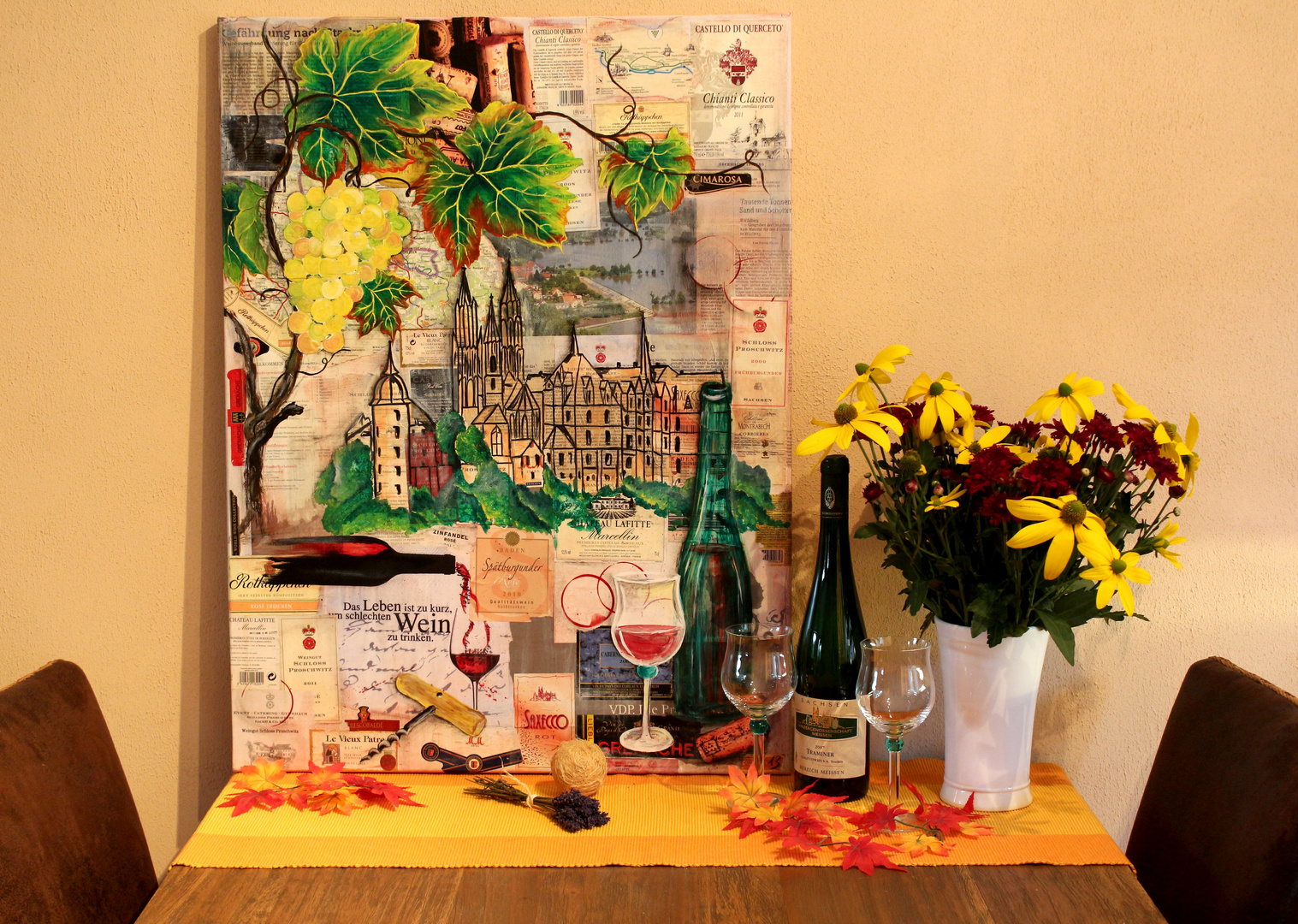 Wein-Collage