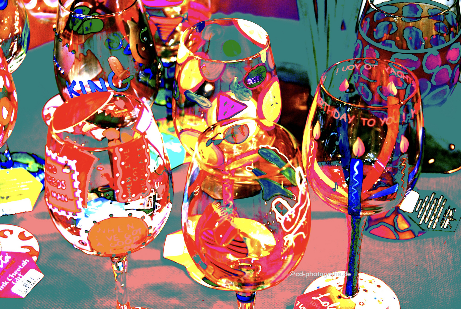 Wein-Glas-Kunst