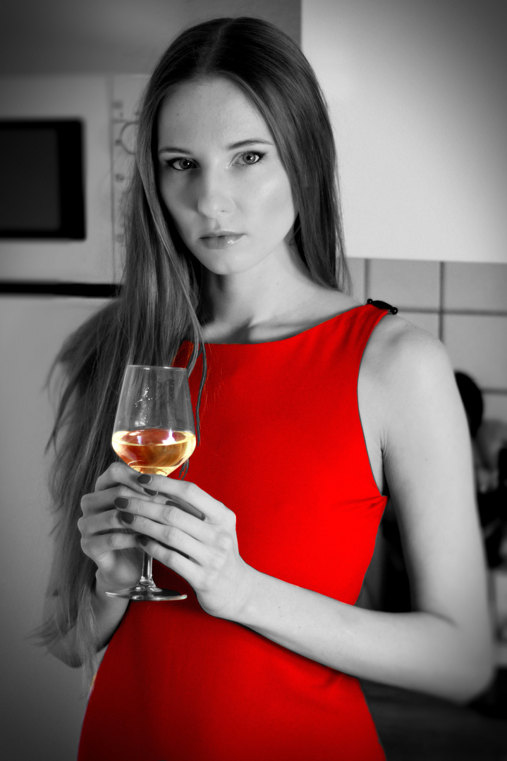 Wein & Kleid