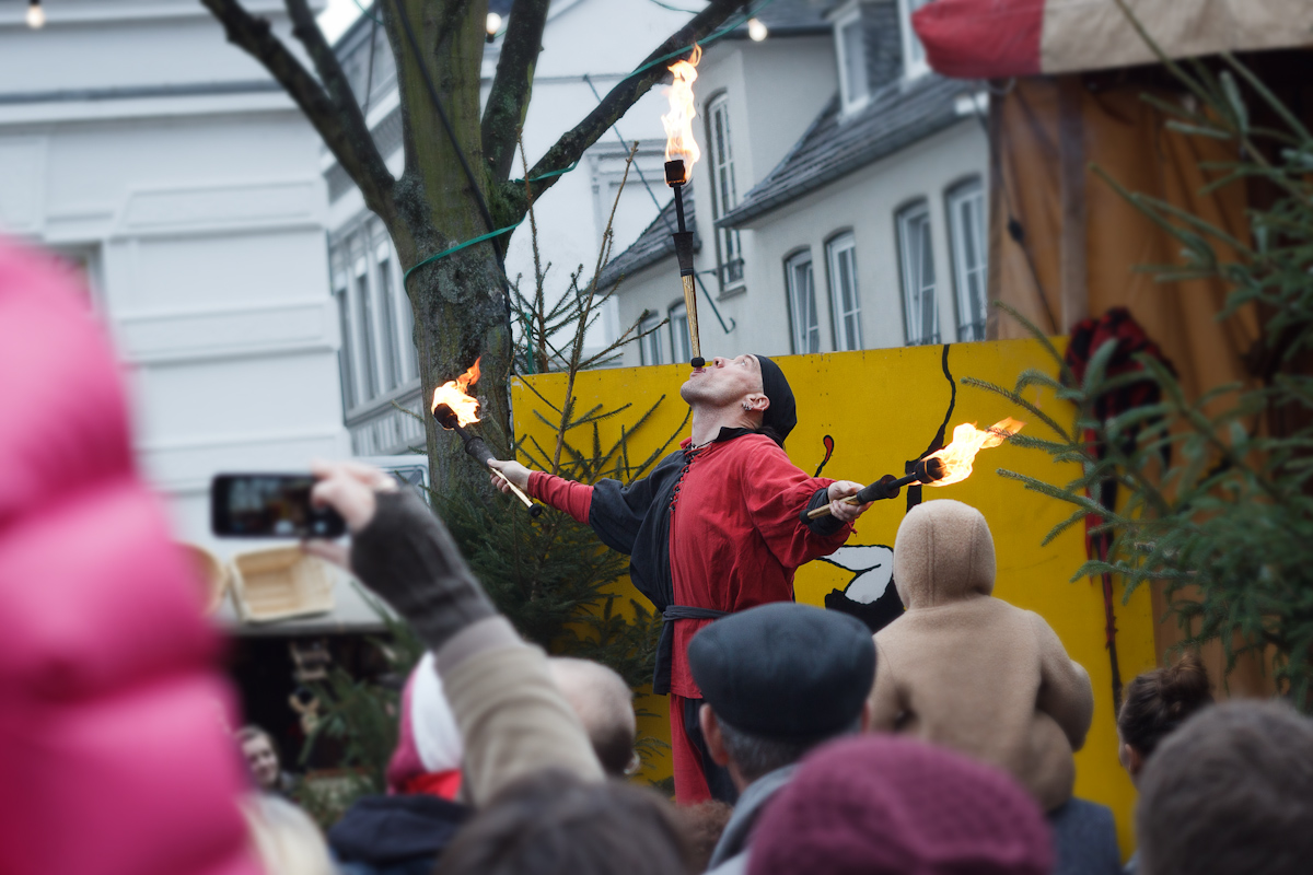 Weinachtsmarkt in Siegburg.