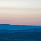 Weinberge bei Saulheim nach Sonnenuntergang