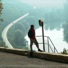 Weinbergwanderer am Neckar