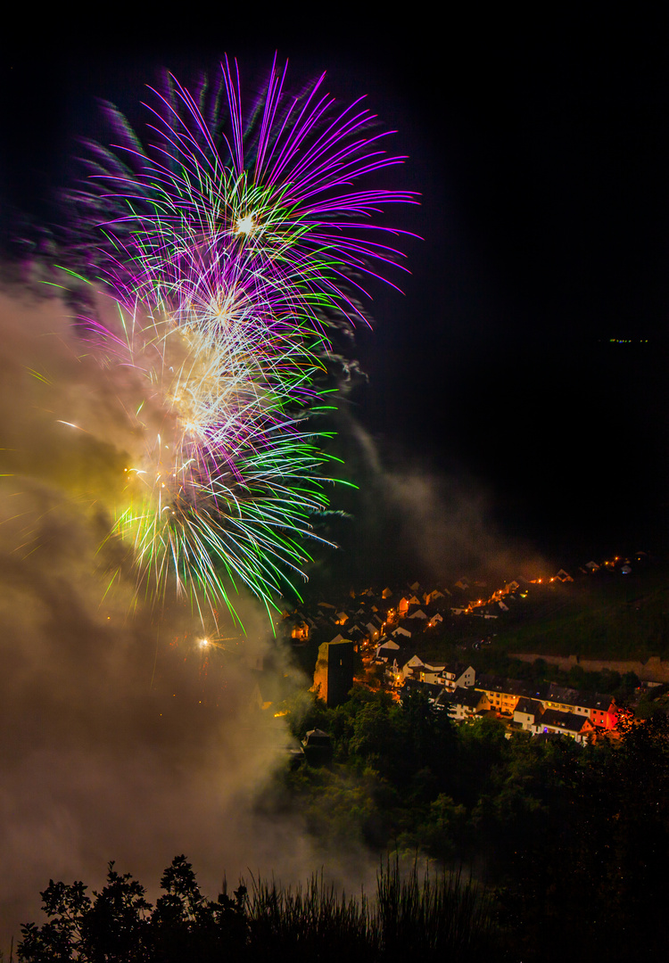 Weinfestfeuerwerk Klotten/Mosel