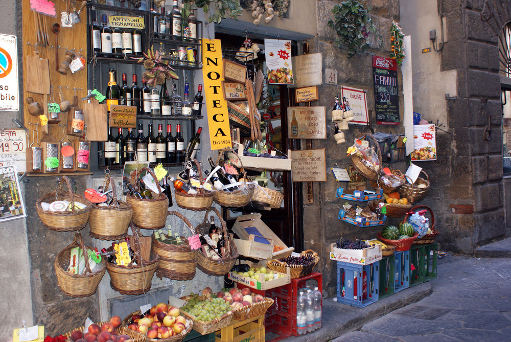 Weinhandlung in Florenz