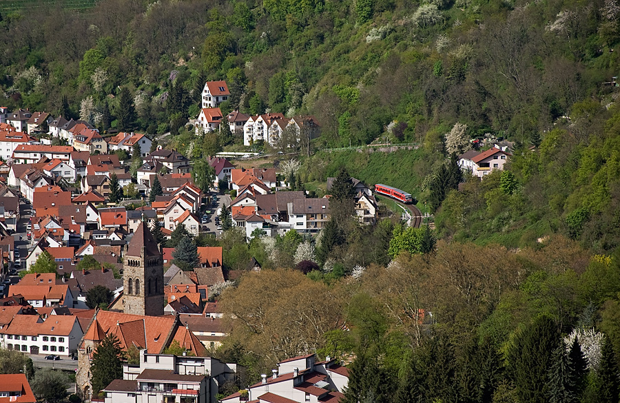 Weinheim, Blick von der Burg