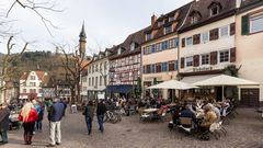 Weinheim - Marktplatz im März 2015