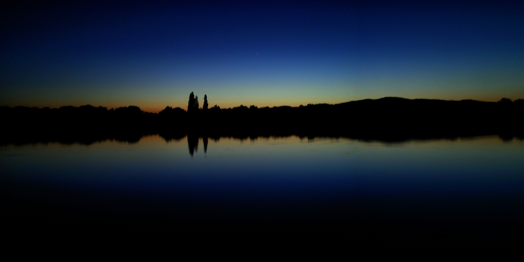 Weinheimer Waidsee Morgens in der Frühe ca. 4 Uhr