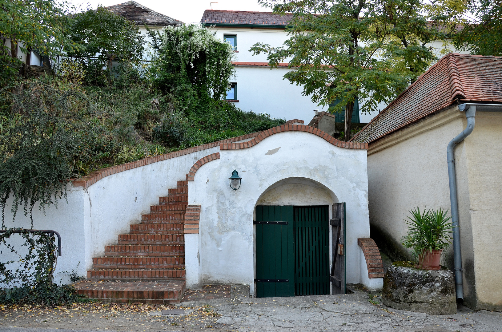 Weinkeller mit Aufgang zum Wohnhaus