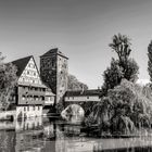 Weinstadel und Henkerbrücke Nürnberg in SW