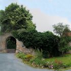 Weismain - Stadtmauer mit Wehrturm