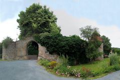 Weismain - Stadtmauer mit Wehrturm