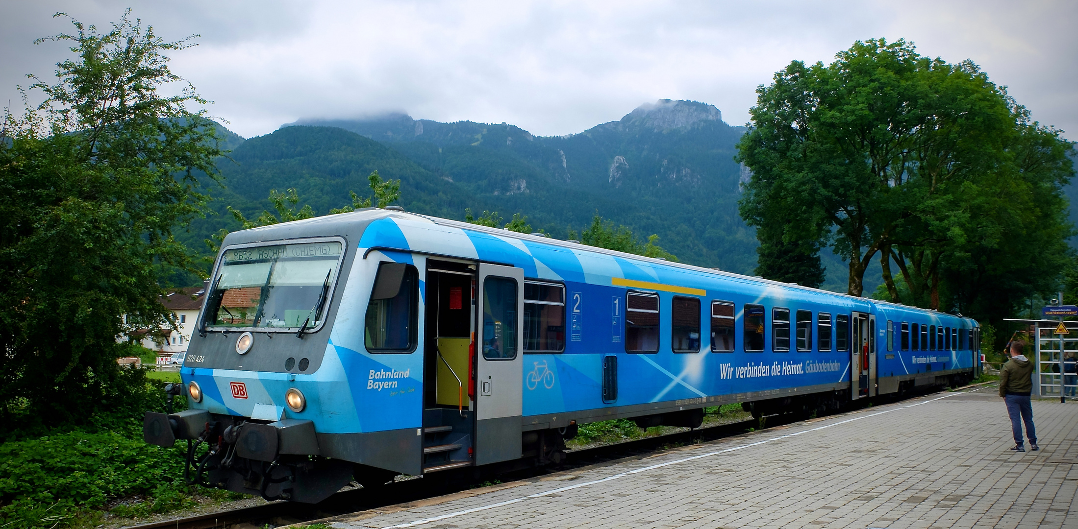 Weiß-blau in Aschau