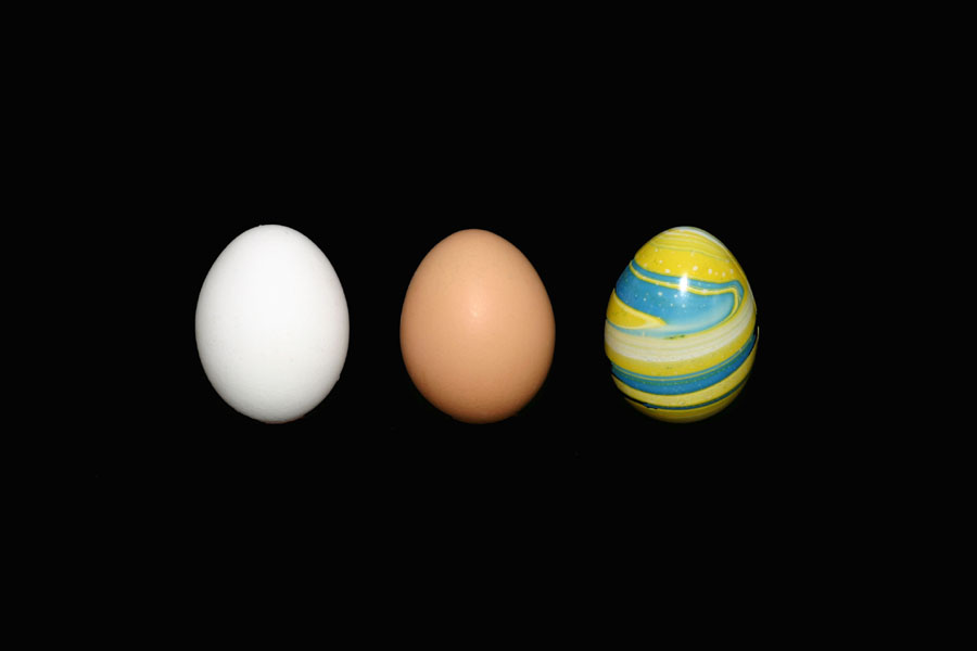 weiß - braun - Ostern