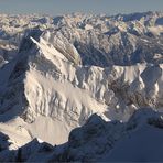 weiss gezuckertes Alpsteinmassiv