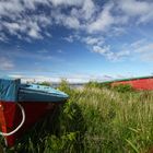 Weiß, rot und blau