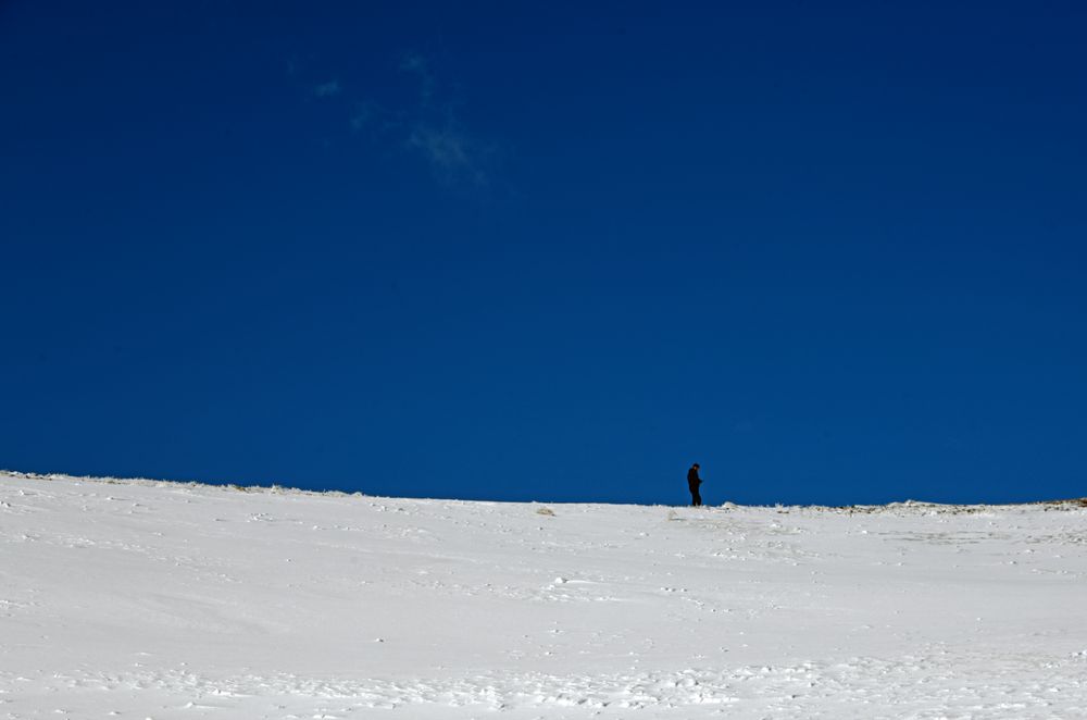 Weiß und Blau