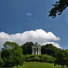 Weißblaue Idylle im Englischen Garten