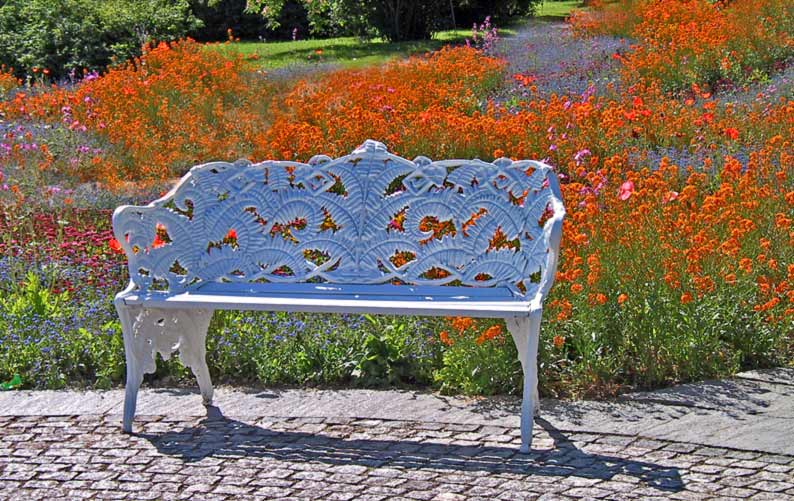Weisse Bank Foto &amp; Bild landschaft, garten