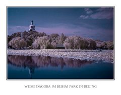 Weisse Dagoba im Beihai-Park in Peking