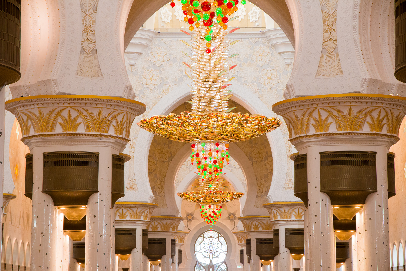 Weiße Moschee in Abu Dhabi