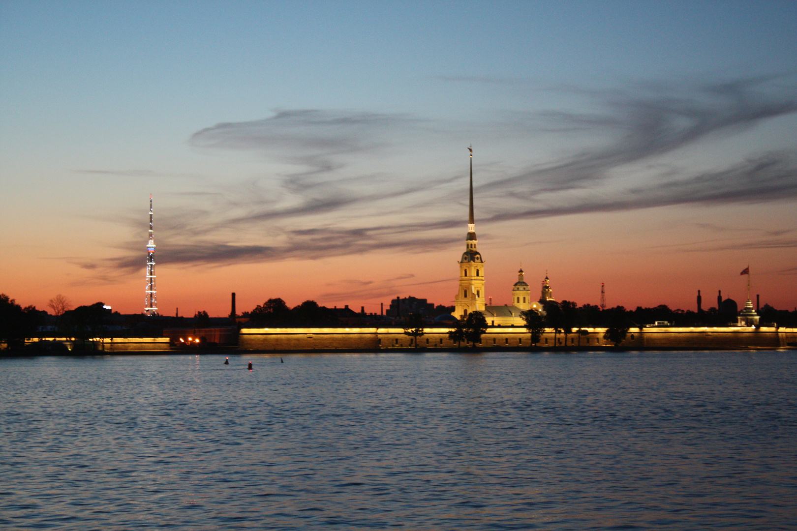 Weiße Nächte in St. Petersburg III Peter und Paul Festung