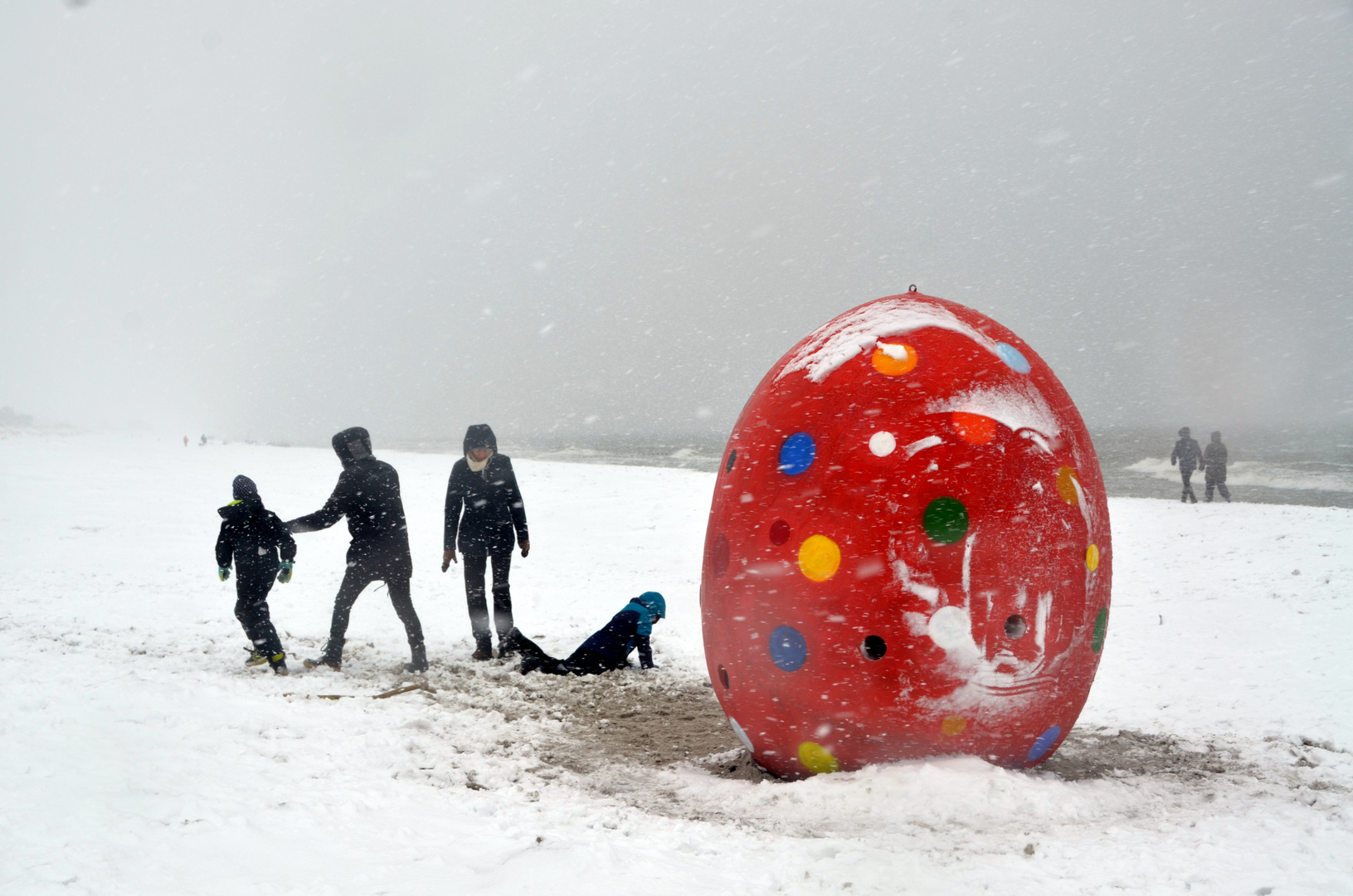 Weiße Ostern 2018 Seebad Insel Hiddensee 