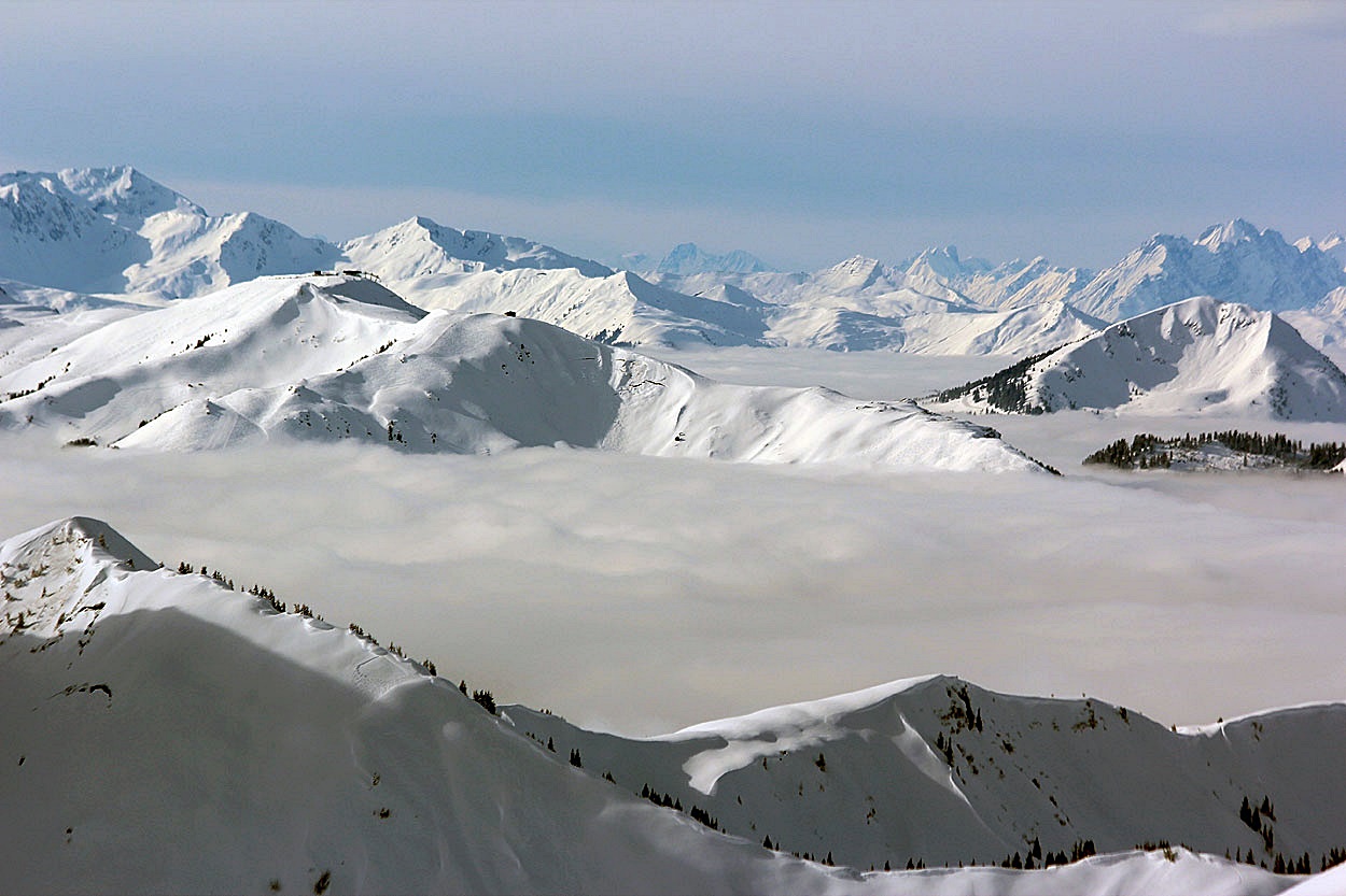 Weiße Pracht des Alpen