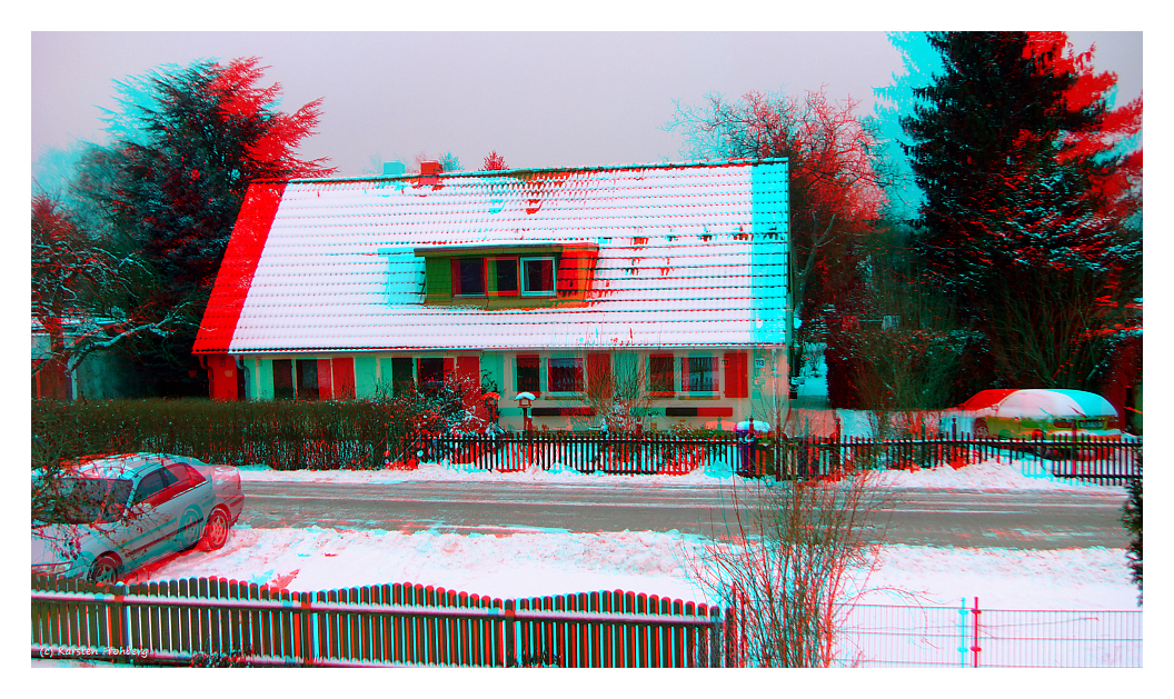 ,,Weiße Pracht'' in 3D (Rot/Cyan)