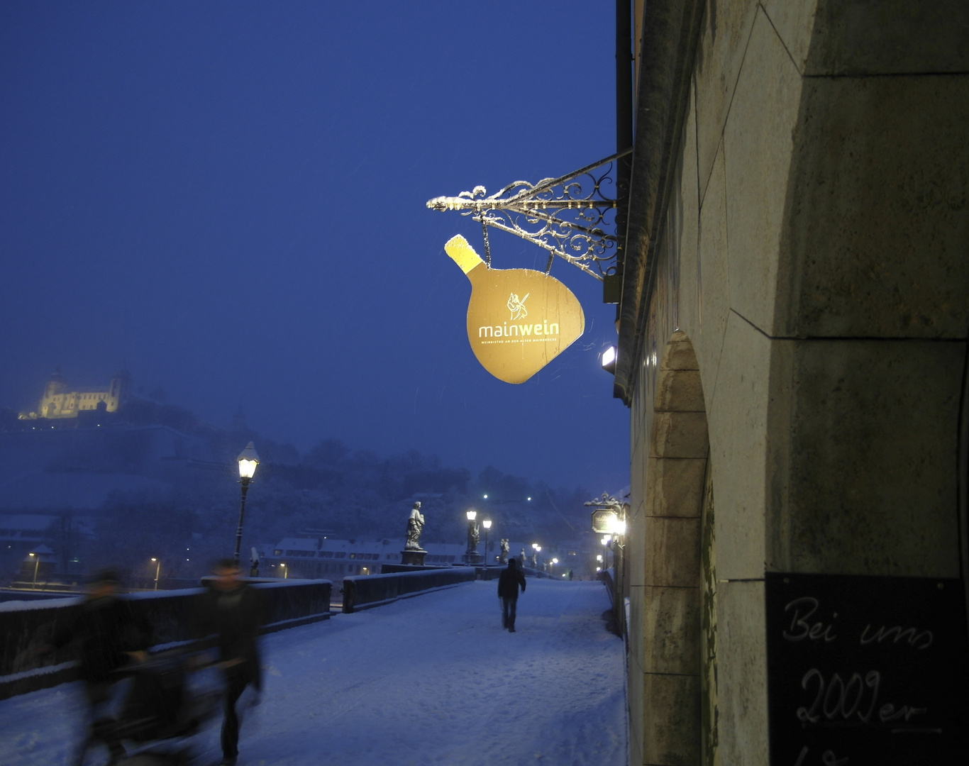 Weiße Weihnacht in Würzburg