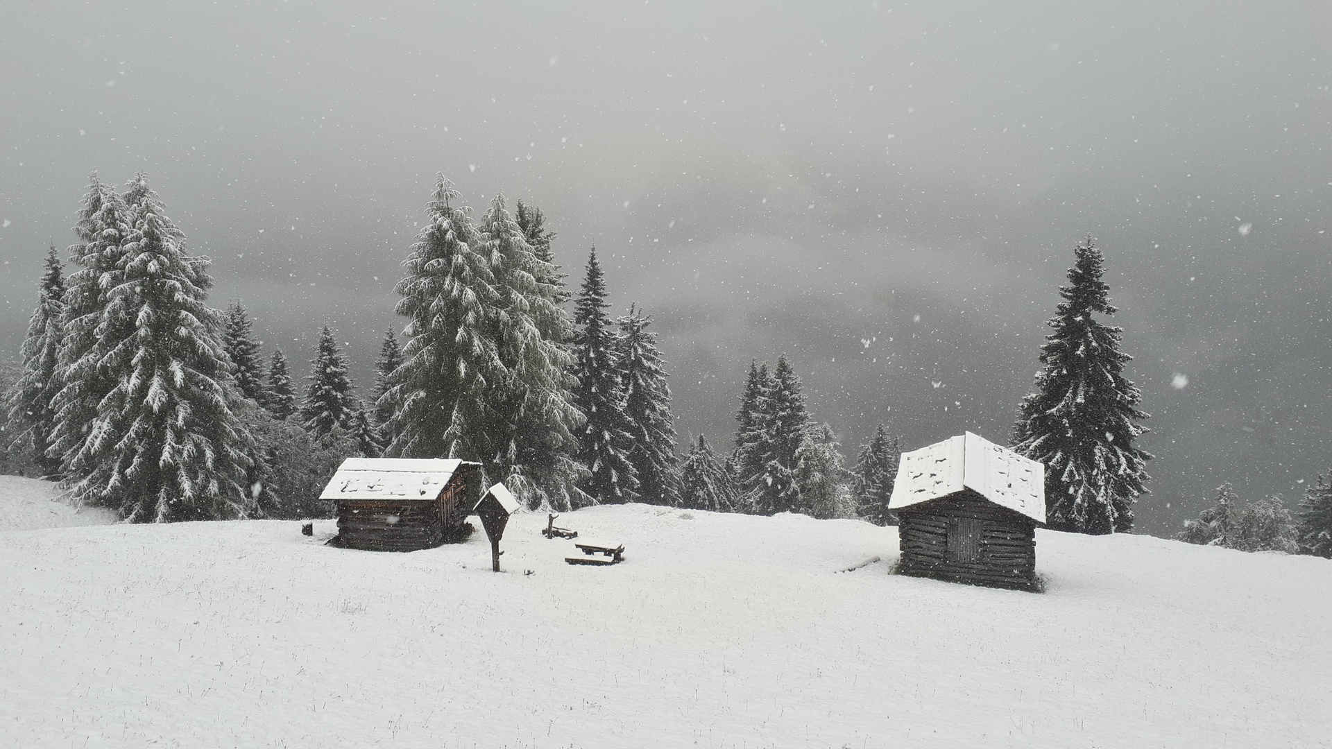 Weiße Weihnachten auf der Lieblingshütte...