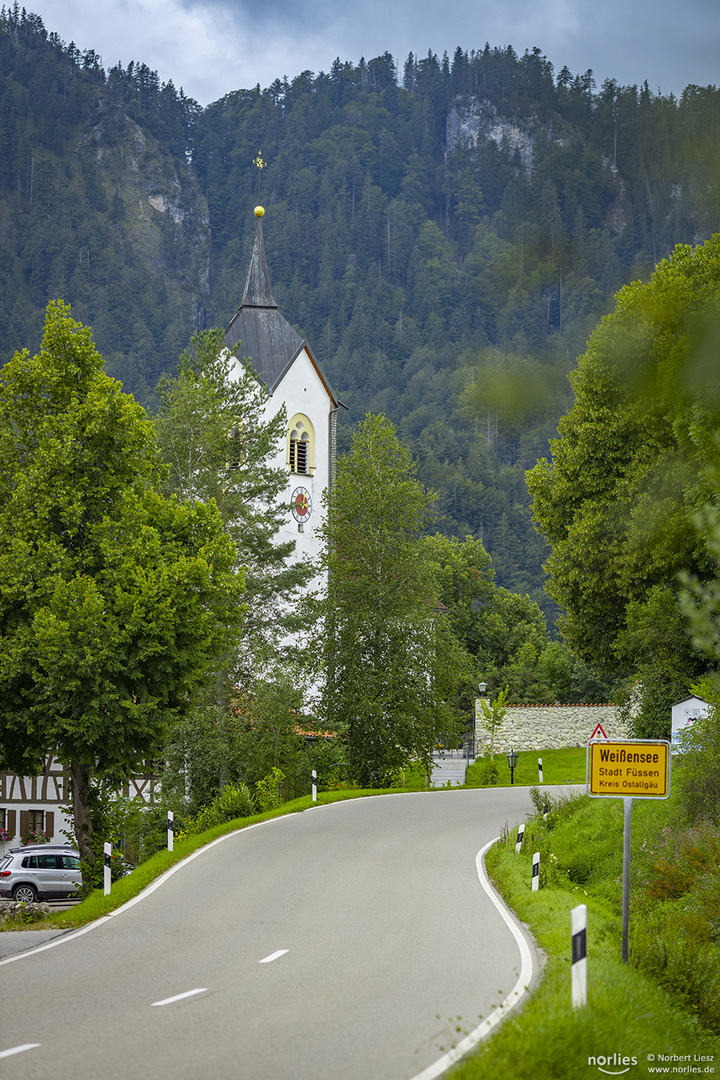 Weißensee Ortseingang