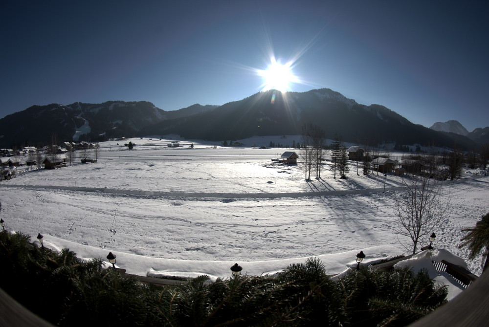 Weissensee, Westufer, Blick Richtung Süden