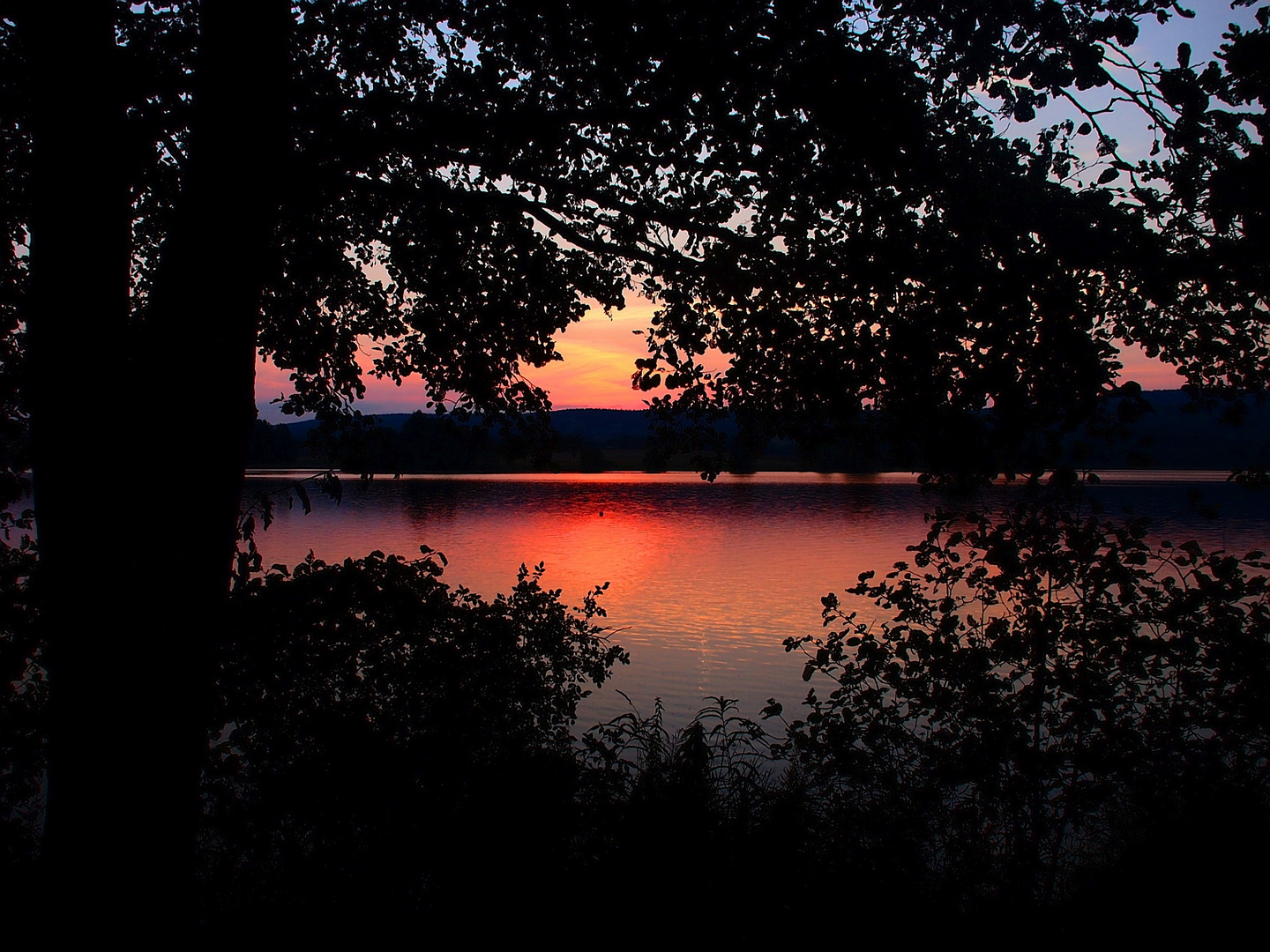 Weißenstädter See im Dämmerschein